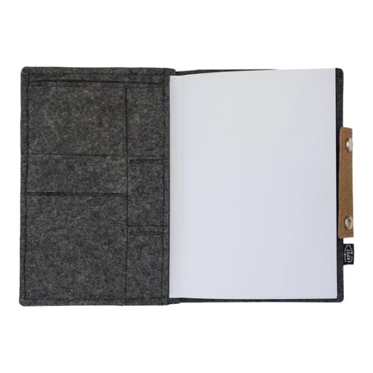 Organizer w okładce filcowej Iga, szary (R64264.21)