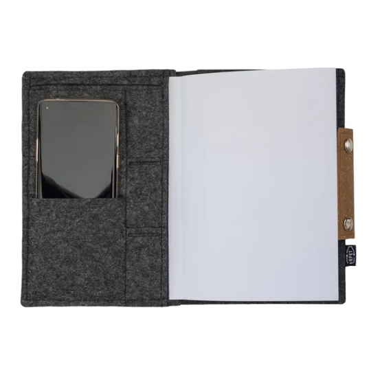 Organizer w okładce filcowej Iga, szary (R64264.21)