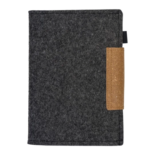 Organizer w okładce filcowej Iga, szary (R64264.21)