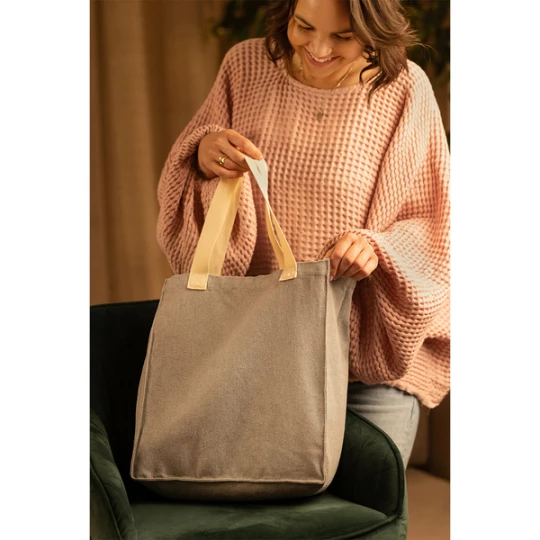 Torba z bawełny 340 g/m2 Lisburn, szary (R08482.21)