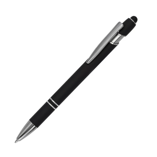 Długopis aluminiowy Softano, czarny (R73424.02)