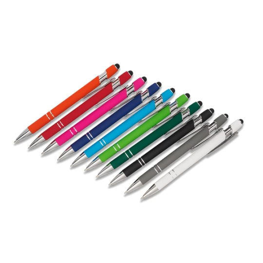Długopis aluminiowy Softano, czarny (R73424.02)