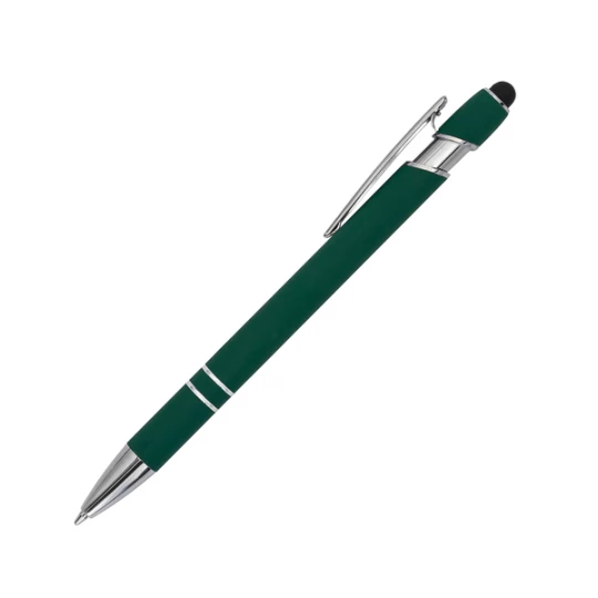 Długopis aluminiowy Softano, ciemnozielony (R73424.51)