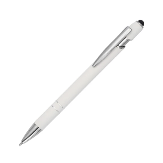 Długopis aluminiowy Softano, biały (R73424.06)