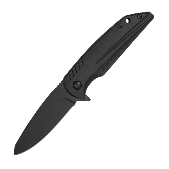 Zestaw nóż z latarką Mezus, czarny (R17569.02)