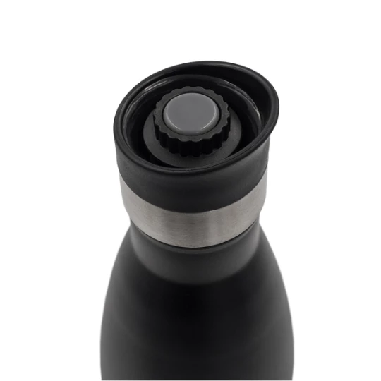 Butelka próżniowa z ustnikiem 360° Yakima, czarny (R08195.02)