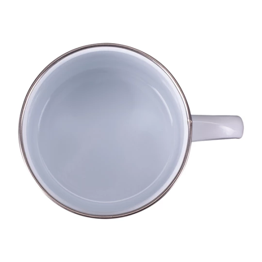 Kubek emaliowany z powłoką sublimacyjną Odis 500 ml, biały (R08200.06)