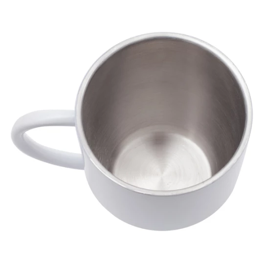 Kubek stalowy z powłoką sublimacyjną Alis 350 ml , biały (R08199.06)