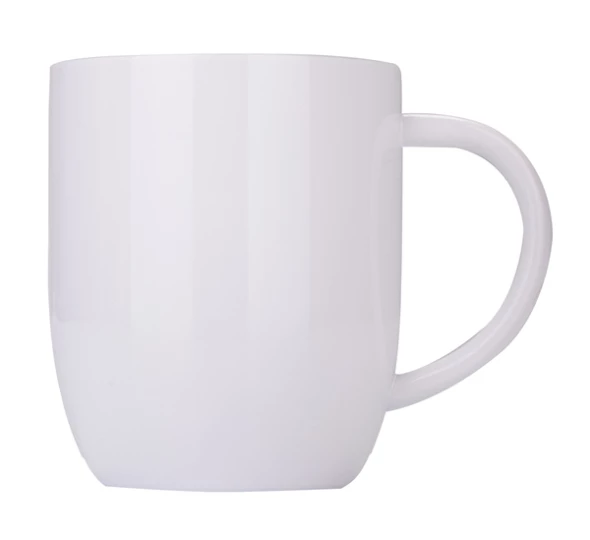 Kubek stalowy z powłoką sublimacyjną Alis 350 ml , biały (R08199.06)