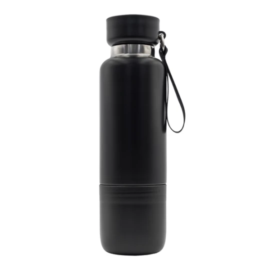 Wielofunkcyjna butelka próżniowa Multina 500ml, czarny (R08437.02)