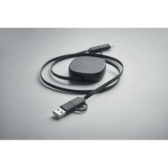 Zwijany kabel ładujący o mocy 60 W - LINEA (MO2425-03)