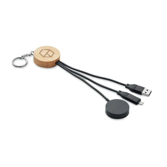 Brelok z kablem 4 w 1 60W - BULE (MO2451-03)