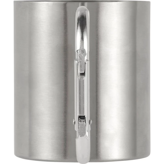 Metalowy kubek 185 ml z karabińczykiem (V0646-32)