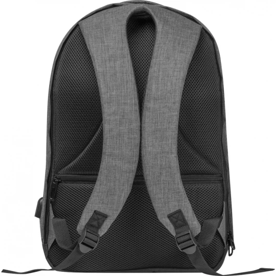 Plecak z USB - ciemnoszary - (GM-63589-77)