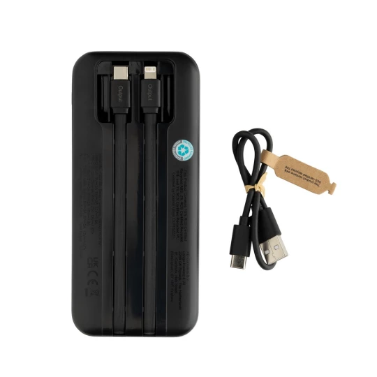 Power bank 10000 mAh ze zintegrowanymi kablami Turbopack (P322.5801)
