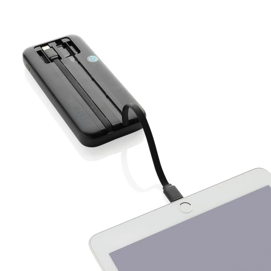 Power bank 10000 mAh ze zintegrowanymi kablami Turbopack (P322.5801)