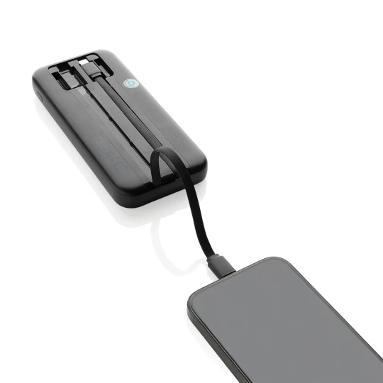 Power bank 10000 mAh ze zintegrowanymi kablami Turbopack (P322.5801)
