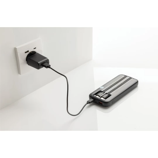 Power bank 10000 mAh ze zintegrowanymi kablami Turbopack (P322.5801)