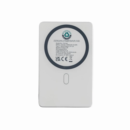 Power bank 5000 mAh, ładowarka bezprzewodowa 5W Orion (P322.6002)