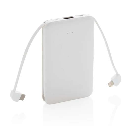 Power bank 5000 mAh, zintegrowany kabel 3 w 1 (P322.083)