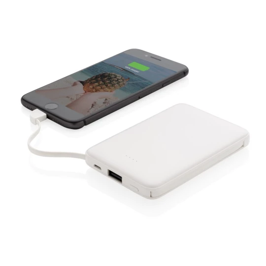 Power bank 5000 mAh, zintegrowany kabel 3 w 1 (P322.083)