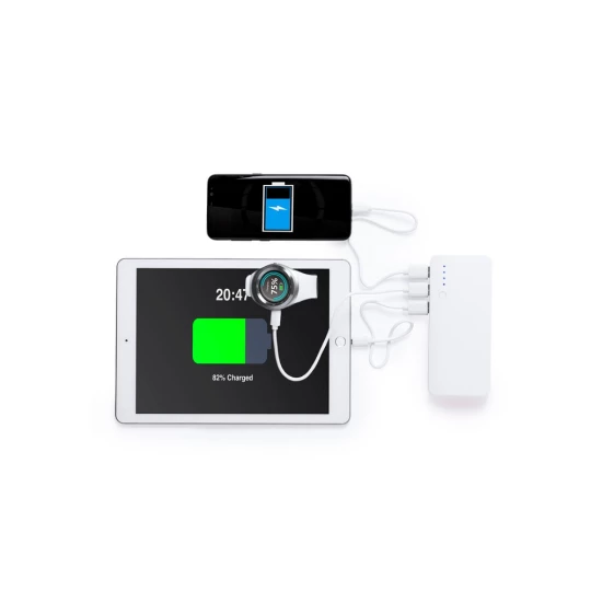 Power bank 10000 mAh, lampka LED (V3856-19)