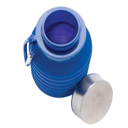 Składana butelka sportowa 550 ml z karabińczykiem (P432.625)