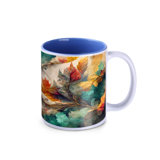 Kubek Tomek Art 300ml biały/refex blue (M062)