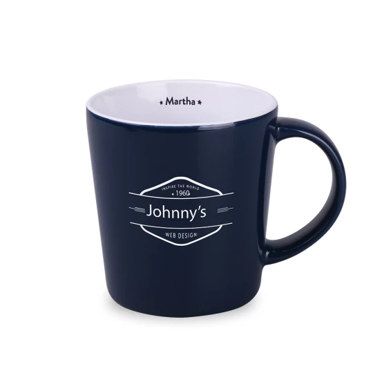 Kubek Berg 380ml granatowy/biały (M547)