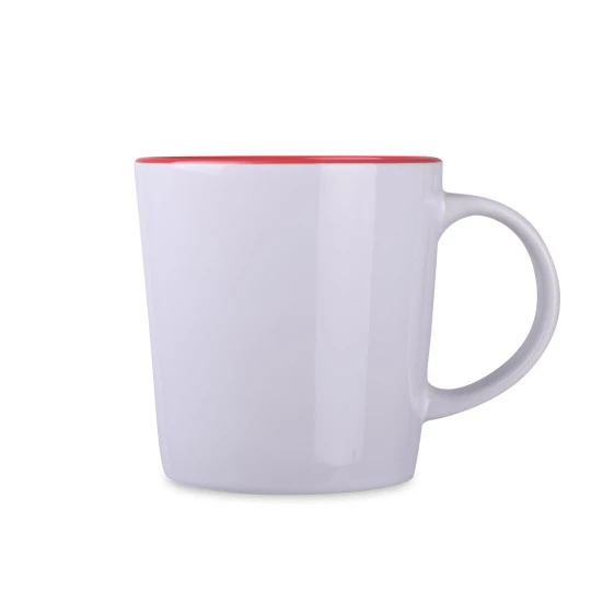 Kubek Berg Duo 380ml biały/czerwony (M549)