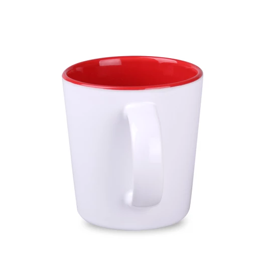 Kubek Berg Duo 380ml biały/czerwony (M549)