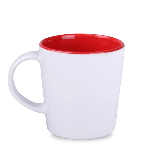 Kubek Berg Duo 380ml biały/czerwony (M549)
