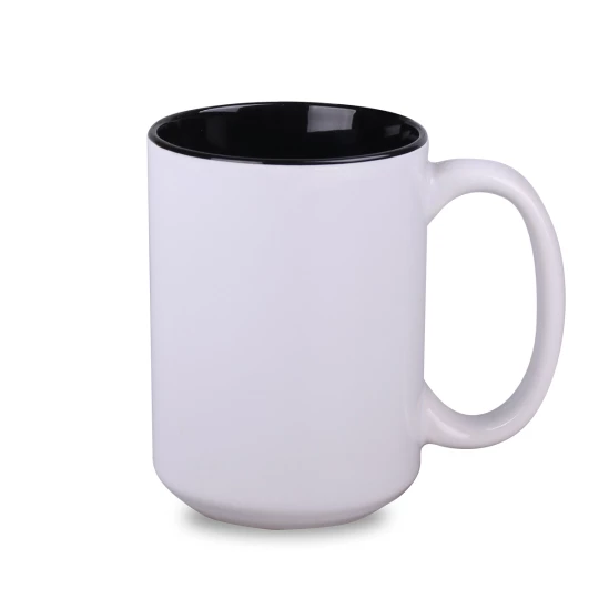 Kubek Nevada Duo 450ml biały/czarny (M553)