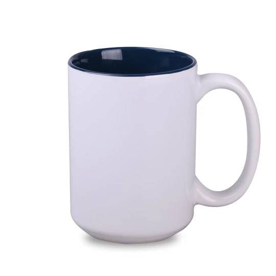 Kubek Nevada Duo 450ml biały/granatowy (M553)