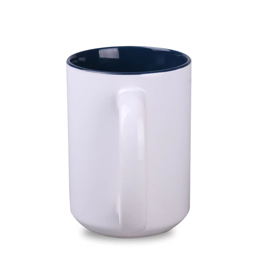 Kubek Nevada Duo 450ml biały/granatowy (M553)