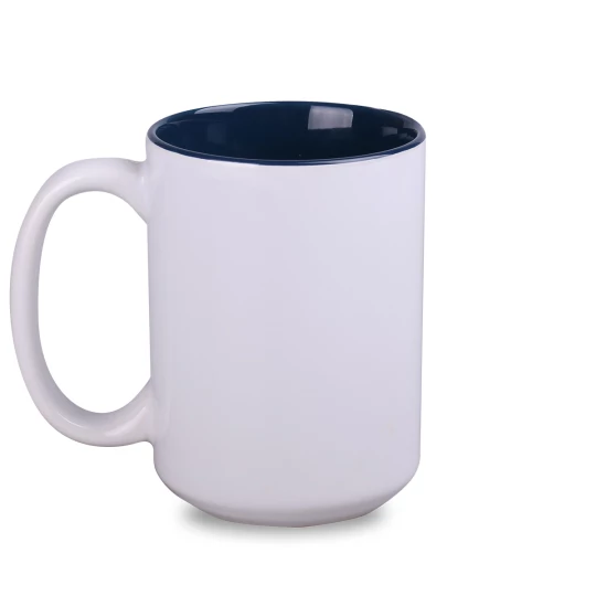 Kubek Nevada Duo 450ml biały/granatowy (M553)