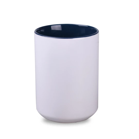 Kubek Nevada Duo 450ml biały/granatowy (M553)