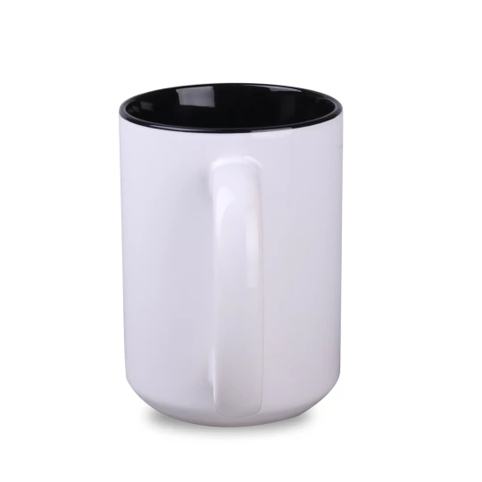 Kubek Nevada Art 450ml biały/czarny (M554)