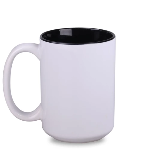 Kubek Nevada Art 450ml biały/czarny (M554)