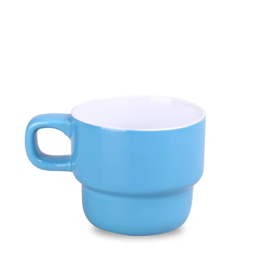 Kubek Astrid 230ml jasnoniebieski/biały (M545)