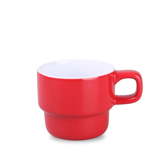 Kubek Astrid 230ml czerwony/biały (M545)
