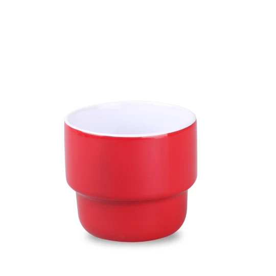 Kubek Astrid 230ml czerwony/biały (M545)
