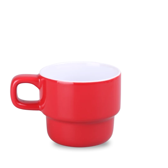 Kubek Astrid 230ml czerwony/biały (M545)