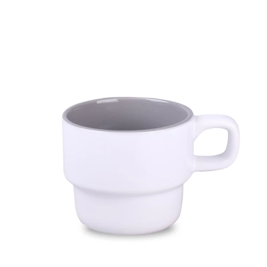 Kubek Astrid Duo 230ml biały/szary (M546)