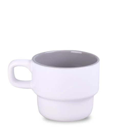 Kubek Astrid Duo 230ml biały/szary (M546)