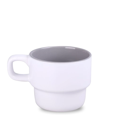 Kubek Astrid Duo 230ml biały/szary (M546)