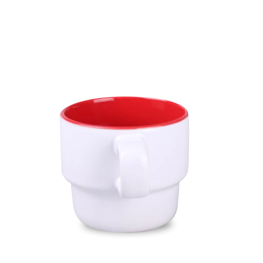 Kubek Astrid Duo 230ml biały/czerwony (M546)