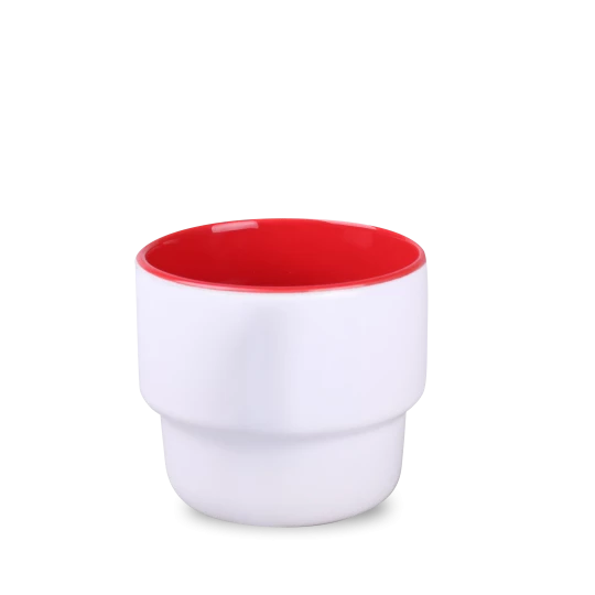 Kubek Astrid Duo 230ml biały/czerwony (M546)