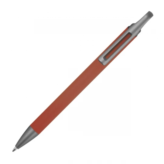 Długopis aluminiowy z recyklingu, półżelowy - bordowy - (GM-14440-02)