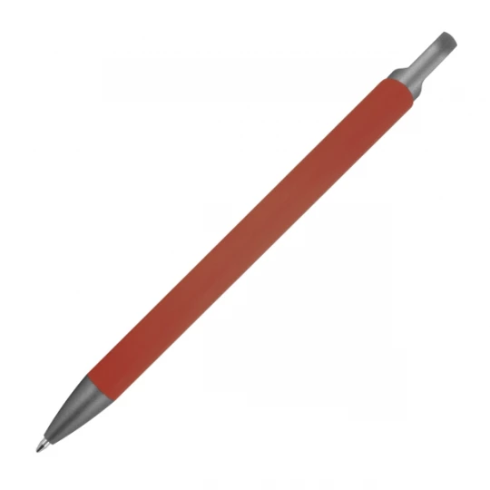 Długopis aluminiowy z recyklingu, półżelowy - bordowy - (GM-14440-02)